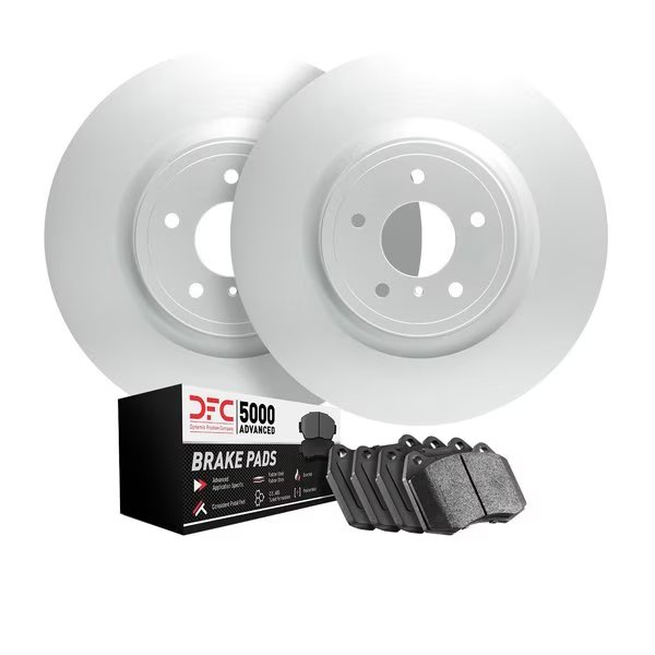 9502-32000, GEOMET Rotors with 5000 Advanced Brake Pads, Hi Carbon, Silver, Dynamic Friction Co, Mfr#: 9502-32000